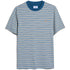 Farah Danny Stripe S/S Tee Shirt Blue Multi Stripe